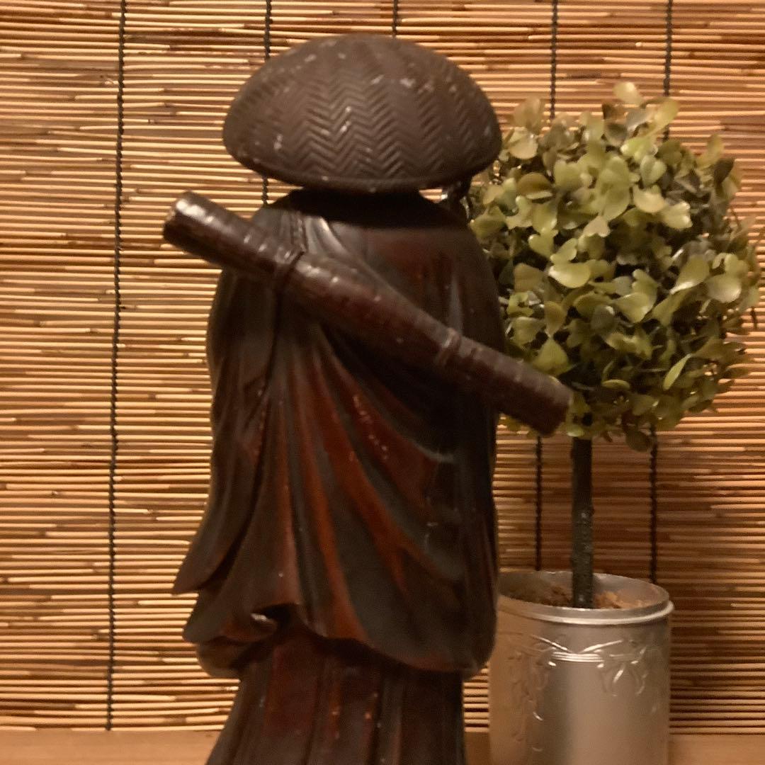 明治期「遍照金剛・弘法大師空海像」高野山金剛峯寺・高野山奥之院・アンチモニー金属