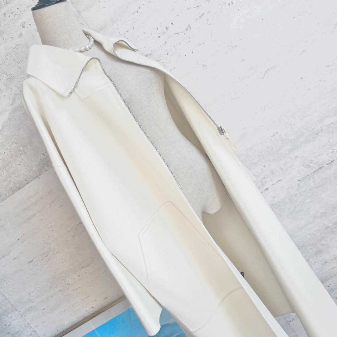 新品未使用タグ付★HERMES★カシミヤ100★ダブルフェイス★ロングコート