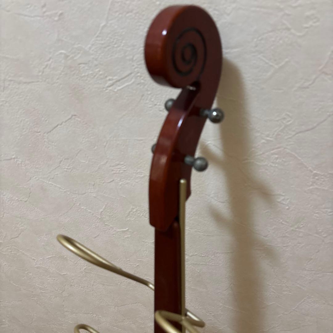 スリッパ立て 家具 楽器 ヤマハ バイオリン、チェロ型スリッパラック 5足
