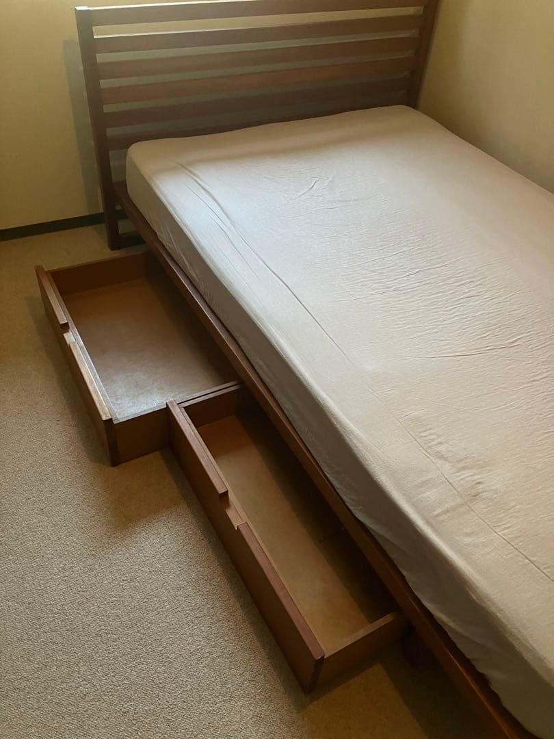 MUJI 無印良品 ビンテージ セミダブルベットフレーム