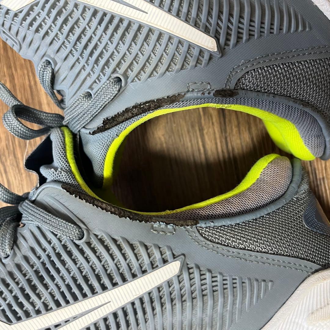 ASICS COURT FF テニスシューズ グレー イエロー 27cm