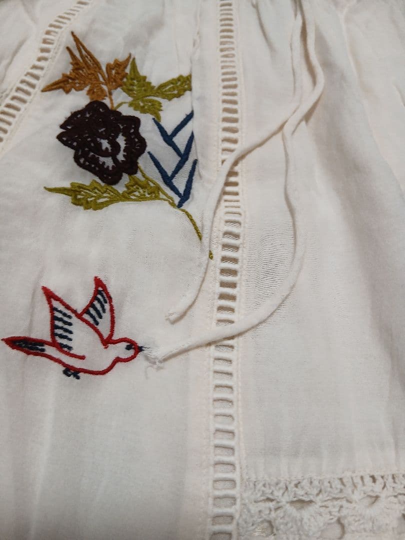 パンツ todayful embroidery patchwork trousers