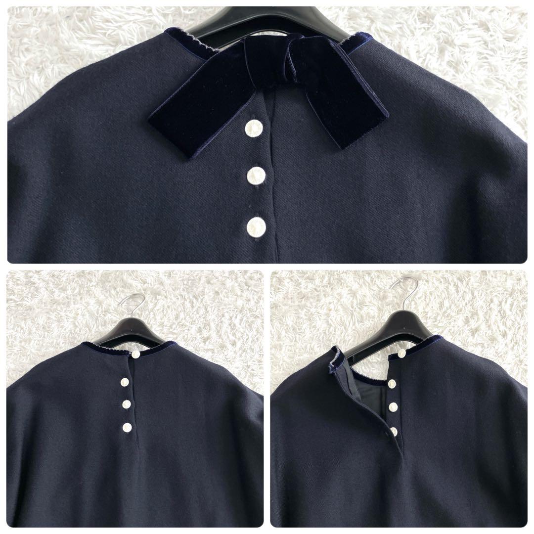 美品✨ミナペルホネン quartet フォーマル ワンピース 卒業式 リボン