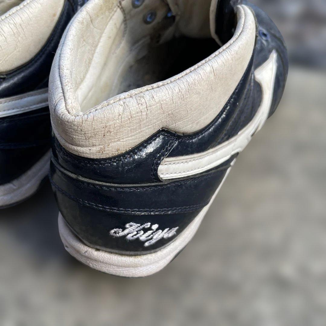 ミズノプロ 26.0cm プロ支給品 実使用 スパイク ネイビー ホワイト 野球