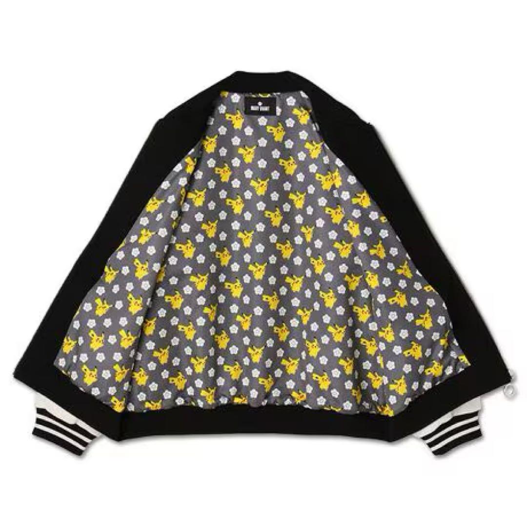 MARY QUANT マリクワ　ピカチュウロゴワッペン ブルゾン スタジャン