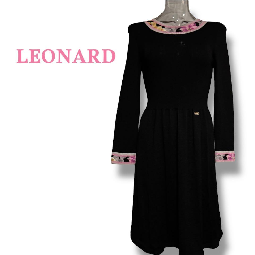 LEONARD＊カミシヤ、シルク混 の上質な膝丈ワンピース