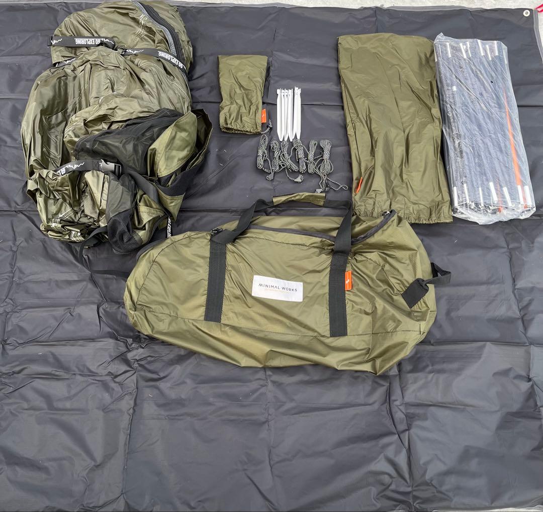 MINIMAL WORKS SHELTER G テント（メッシュドア1枚付き）