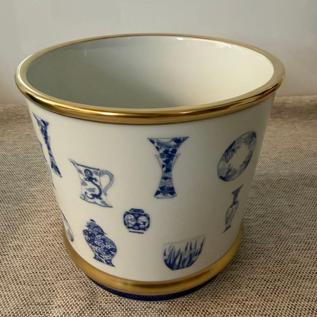 深川製磁　ブルーチャイナ　ワインクーラー　希少