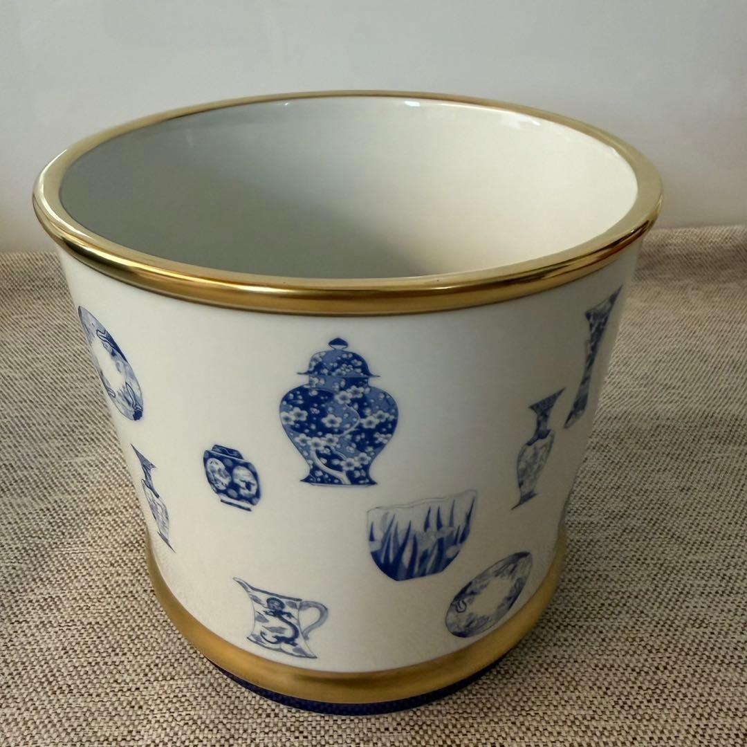 深川製磁　ブルーチャイナ　ワインクーラー　希少