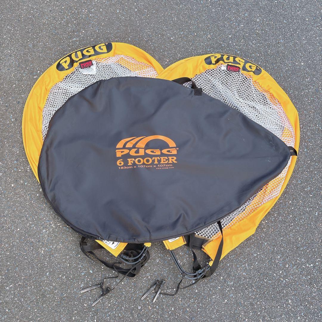 PUGG サッカーゴール 6フィート フットサル 折りたたみ ポータブル