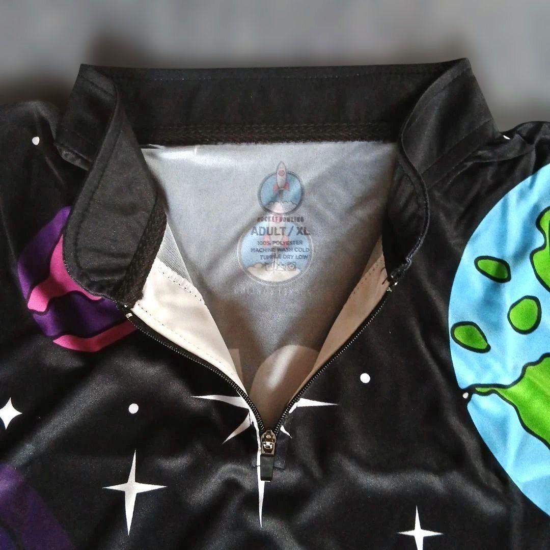 新品✨ボウリングウェア STORM 日本サイズ2XL ブラック 宇宙人 大きめ