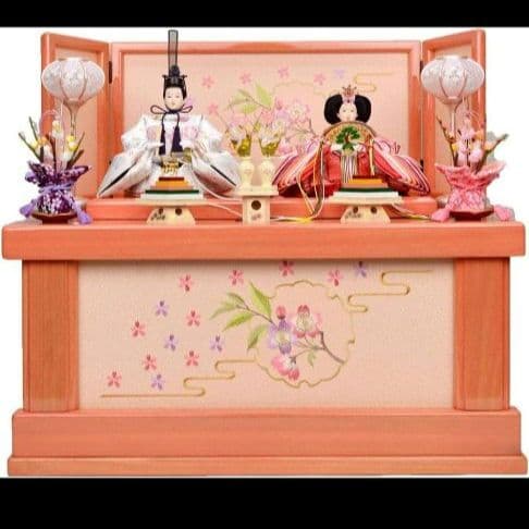 新品】雛人形 北寿 桐製 刺繍 桜柄 節句 ひな祭り 収納 即配送 - メルカリ