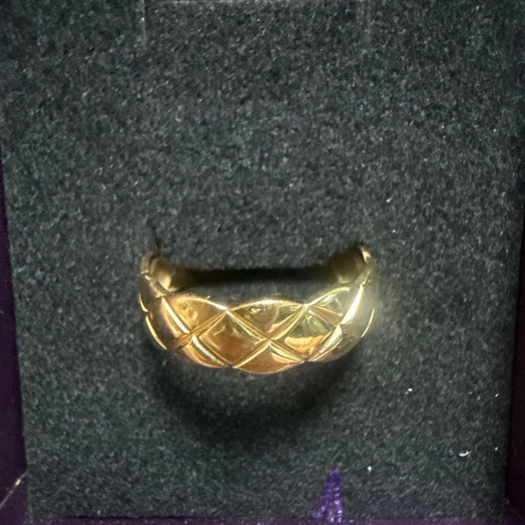 専用　中古　AU750 ピンクゴールド　バングル　菱形リング　2点セット