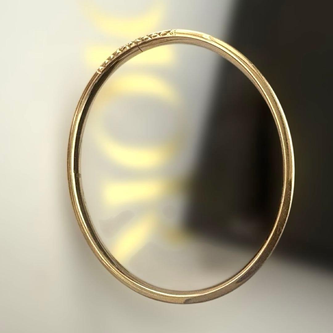 専用　中古　AU750 ピンクゴールド　バングル　菱形リング　2点セット