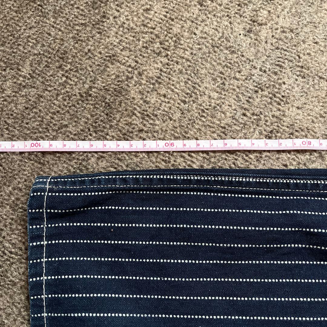 シュガーケーンストライプ デニムワークパンツ ウォバッシュ 【W36】