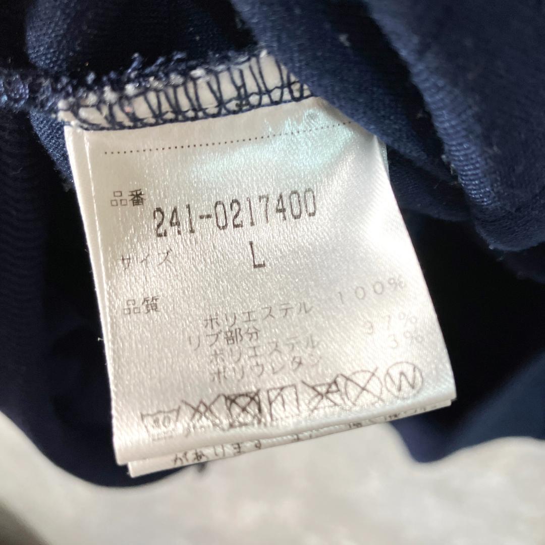 Callaway　ゴルフウェア　ジャケット　ネイビー　ロゴ　刺繡　ポリエステル