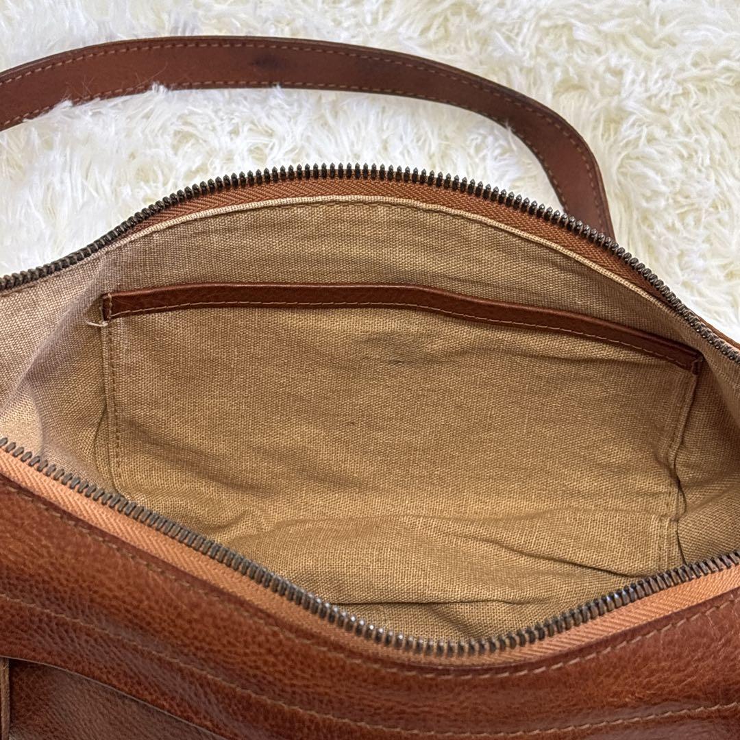 ⭐︎晴れの日さま専用です⭐︎ ゲンテン genten ボディバッグ シボ ブラウン