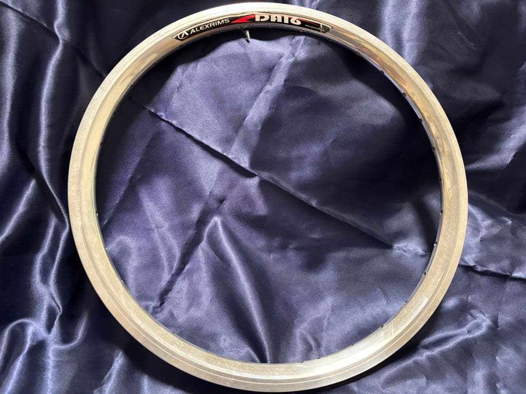 低走行】アレックスリムズDA16ポリッシュ32穴 & 18タイヤ 前後セットの