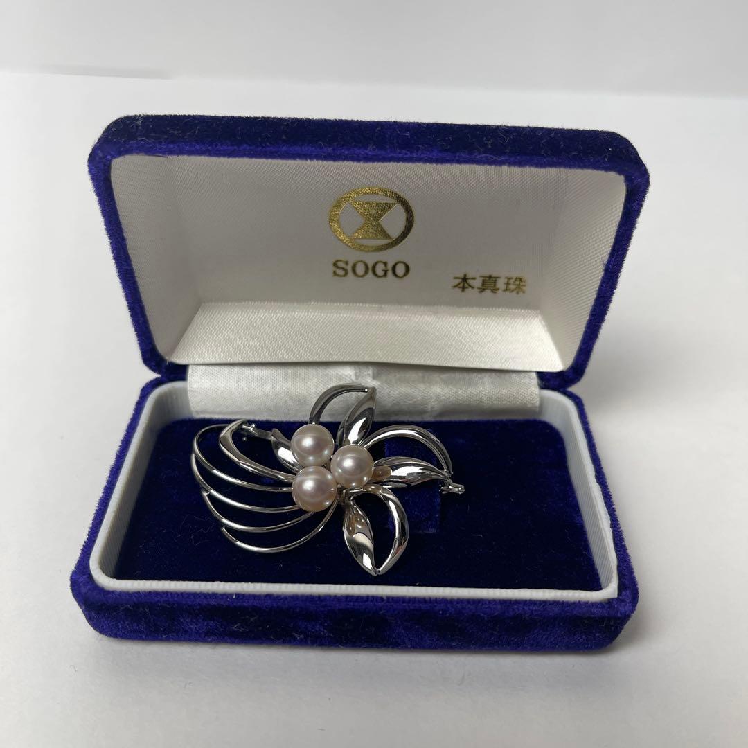 本真珠パールブローチ シルバー製 新品未使用品 - メルカリ
