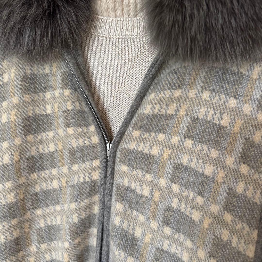 おまとめ☆イタリア製カシミヤ100 ニットケープ & ミンクヤーンジャケット