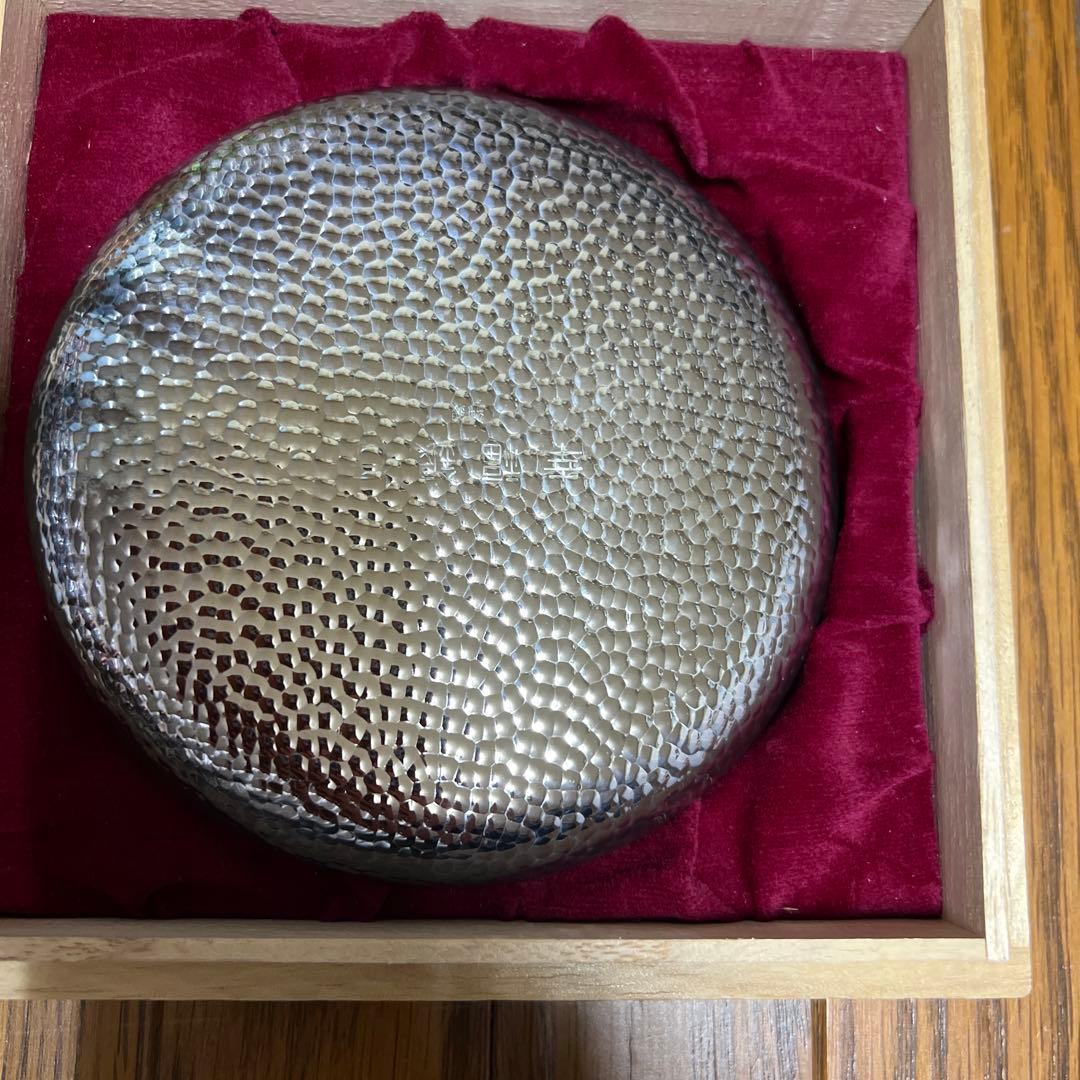 金属美術工芸品 青海波皿 純銀製 幸福銀行 - メルカリ