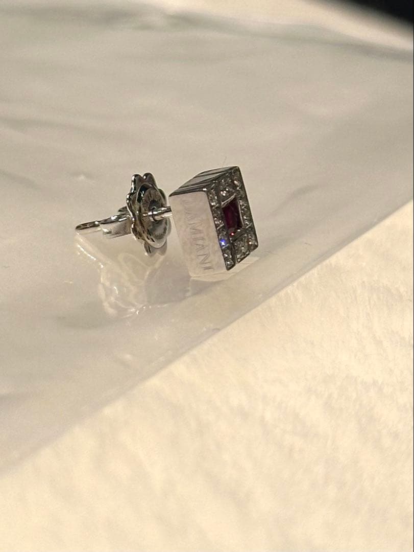 DAMIANI ダミアーニ ピアス ベルエポック ルビー ダイヤモンド 片耳