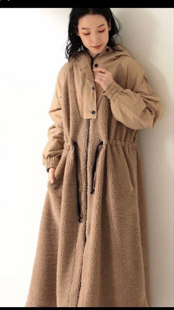 ming様専用＊美品＊デミルクスビームス＊キルティングボアコンビコート