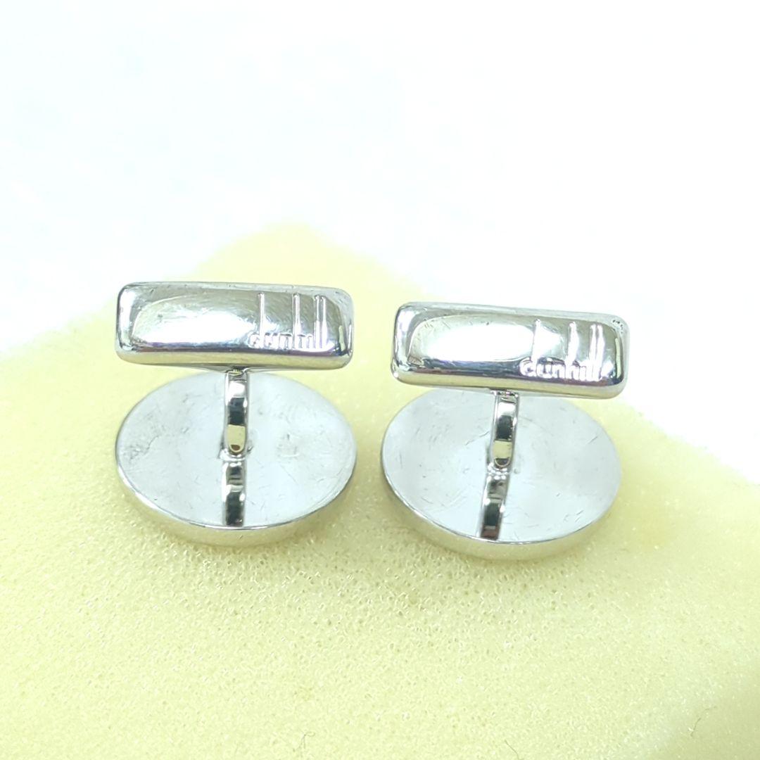 ダンヒル カフリンクス シルバー925 ステンレススチール シルバー ネイビー