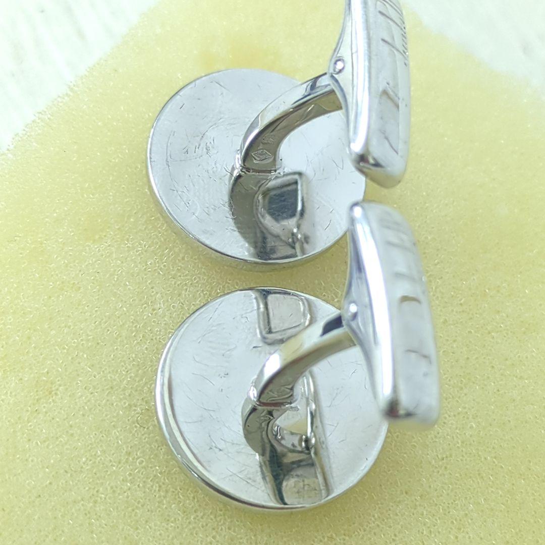 ダンヒル カフリンクス シルバー925 ステンレススチール シルバー ネイビー