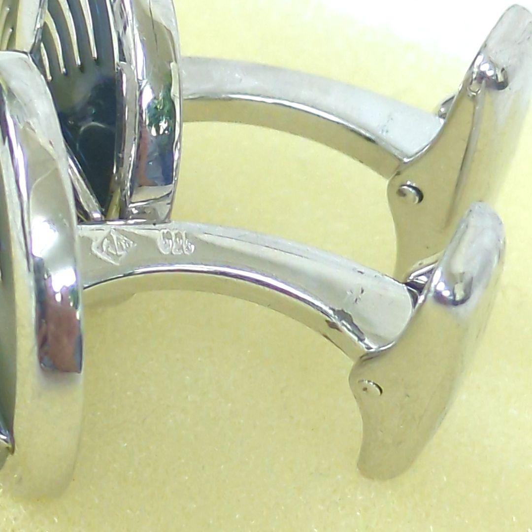 ダンヒル カフリンクス シルバー925 ステンレススチール シルバー ネイビー