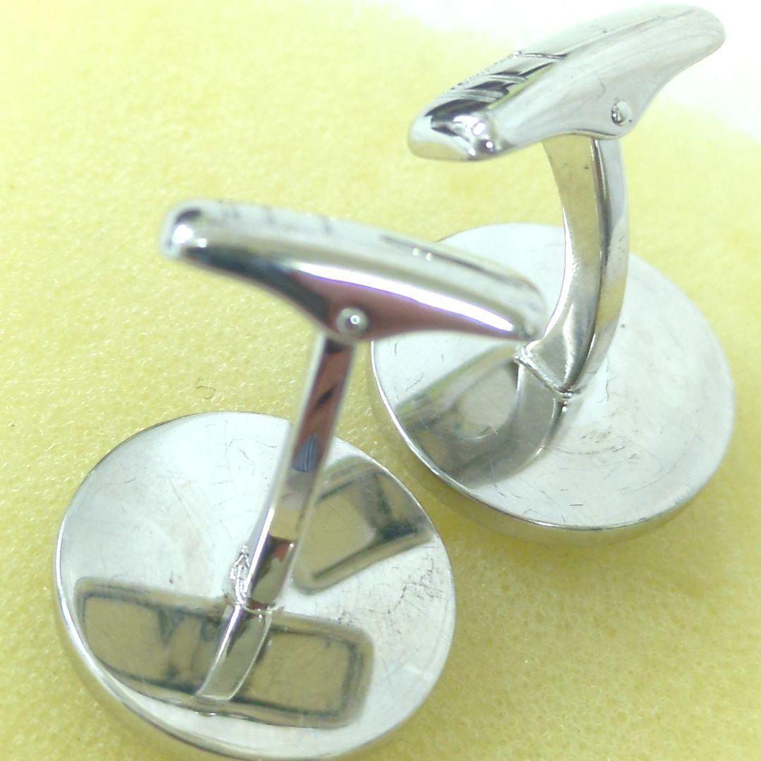 ダンヒル カフリンクス シルバー925 ステンレススチール シルバー ネイビー