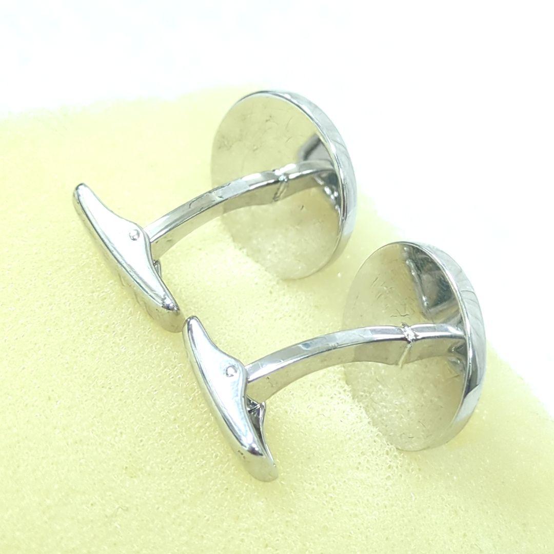 ダンヒル カフリンクス シルバー925 ステンレススチール シルバー ネイビー