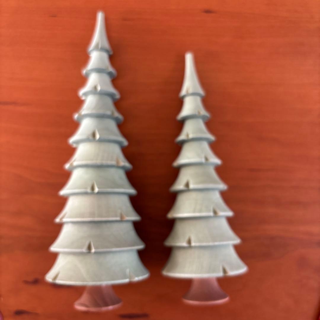 ドイツ製　ツリー　木製　3本