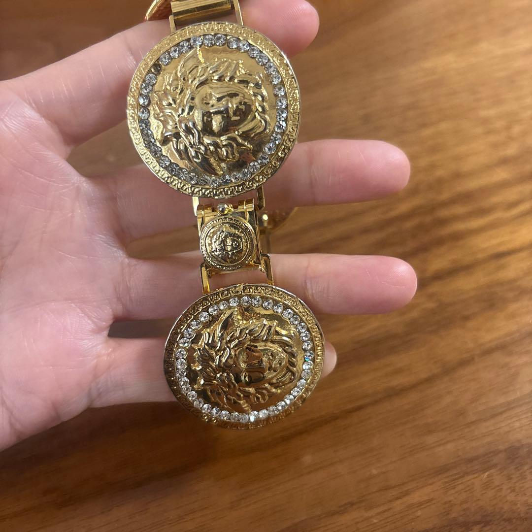 GianniVersace ヴェルサーチ　ライオン　ブレスレット　GD