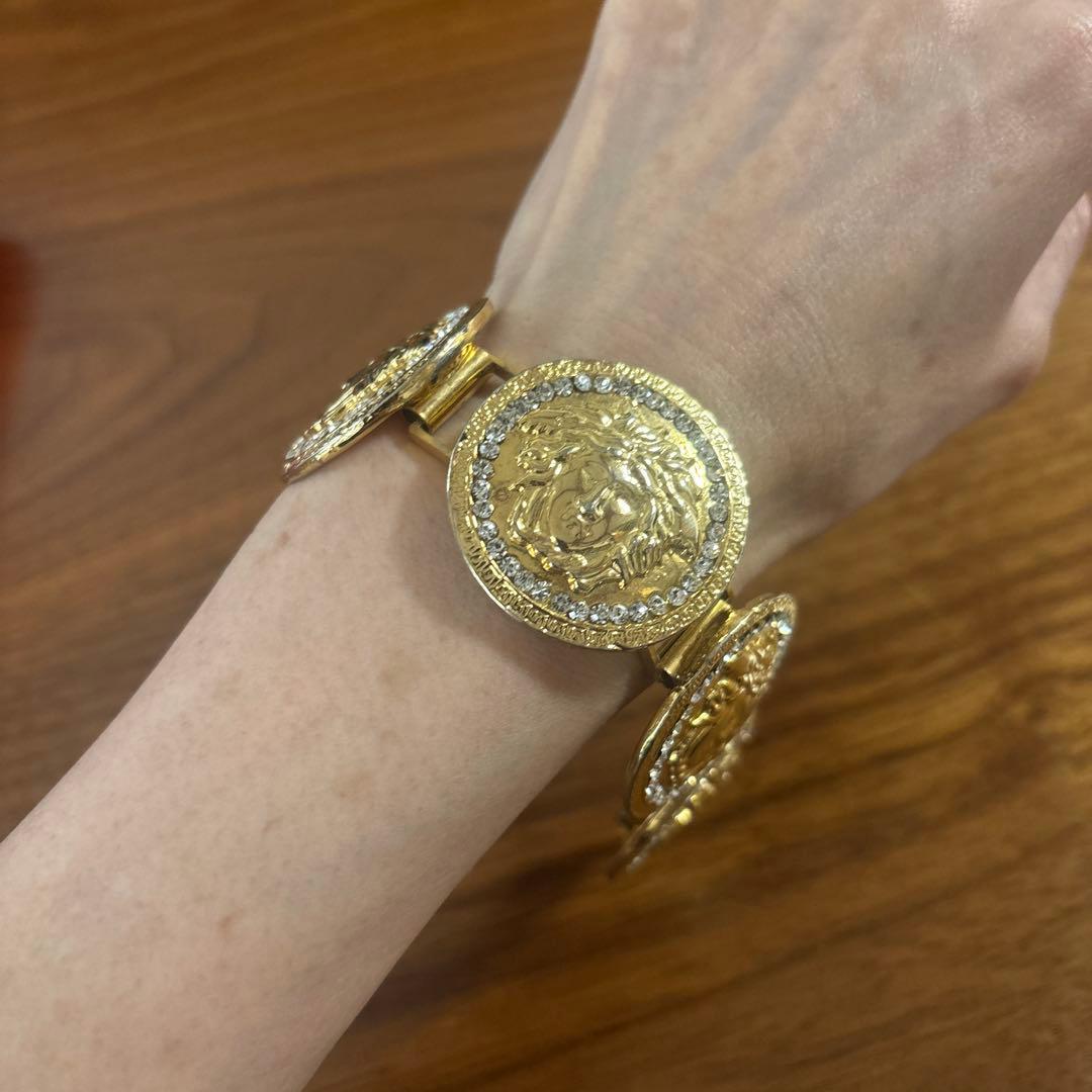 GianniVersace ヴェルサーチ　ライオン　ブレスレット　GD