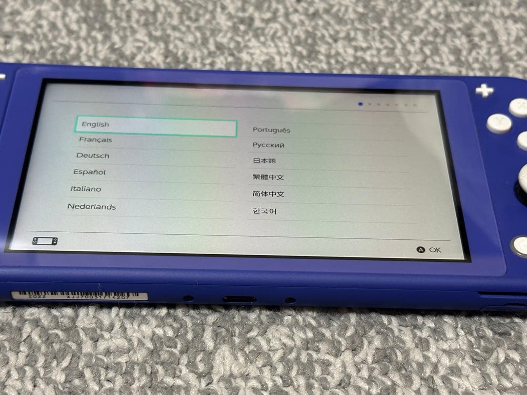 Nintendo Switch Lite ブルー本体　充電コード付き