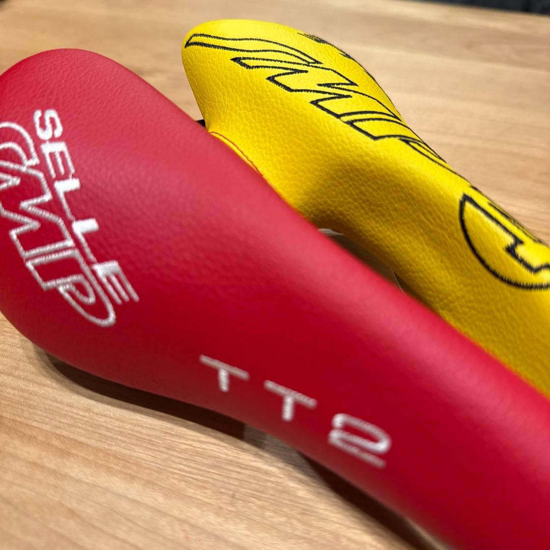 《新品未使用》Selle SMP TT2 サドル 赤/黄