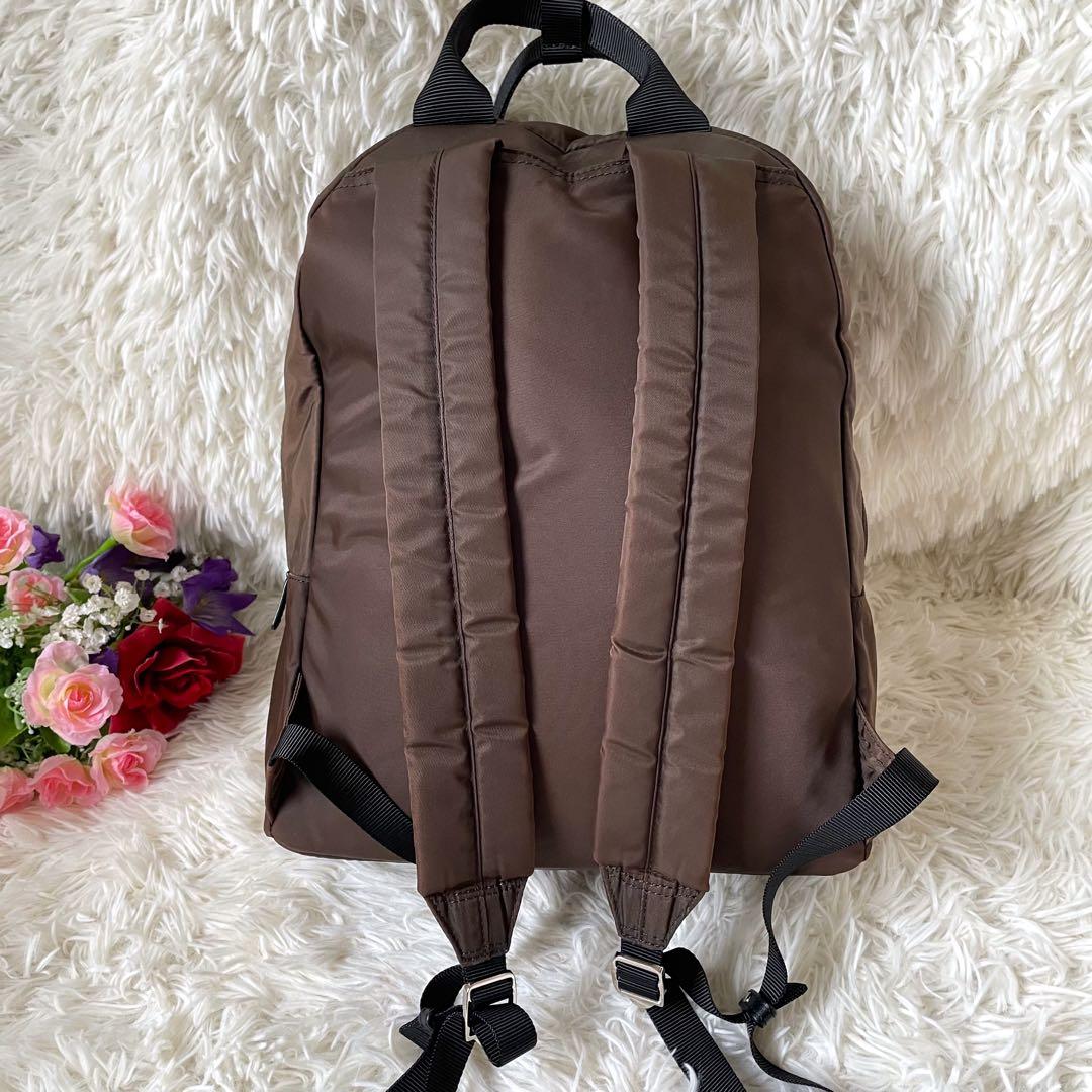 agnès b. アニエスベーナイロンリュックバックパックブラウン系