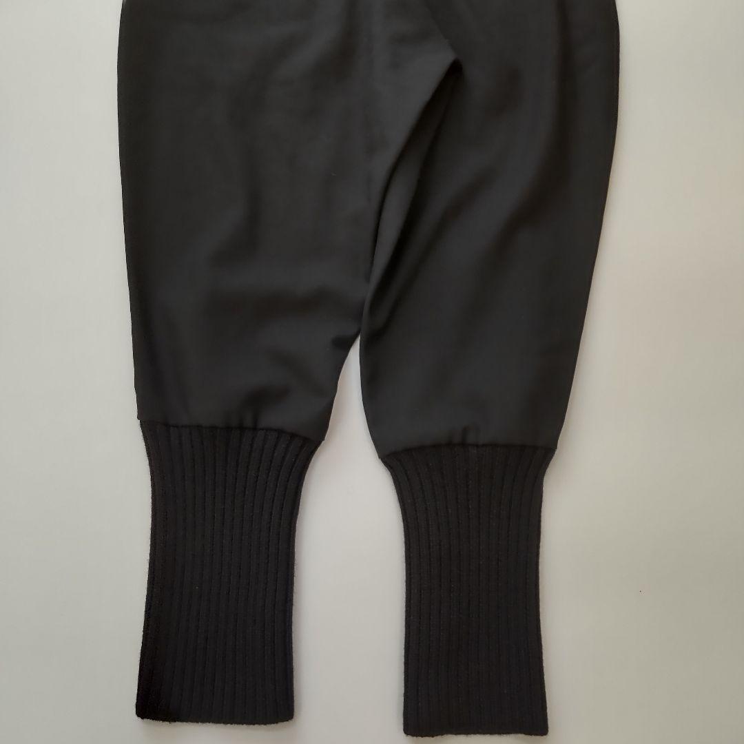 美品 ヨウジヤマモト サルエルパンツ モード 裾リブ ブラック ゆったり １