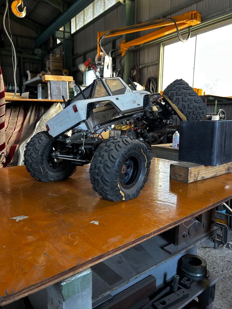 タミヤクラットバスター改　スティックシャーシ ハブリダクション4WS