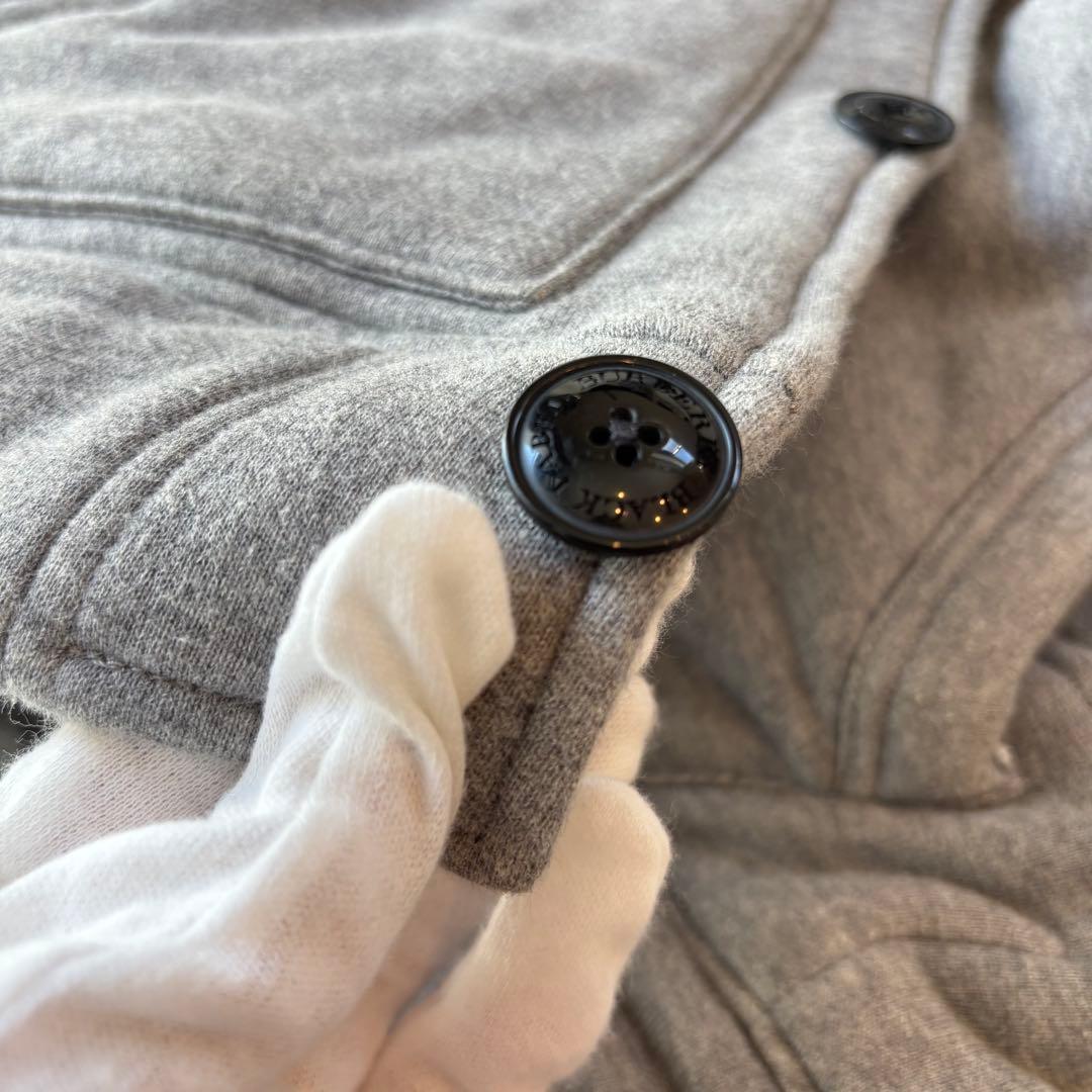 専用✨ バーバリー 中綿 ベスト フード付 L ワッペン コットン グレー