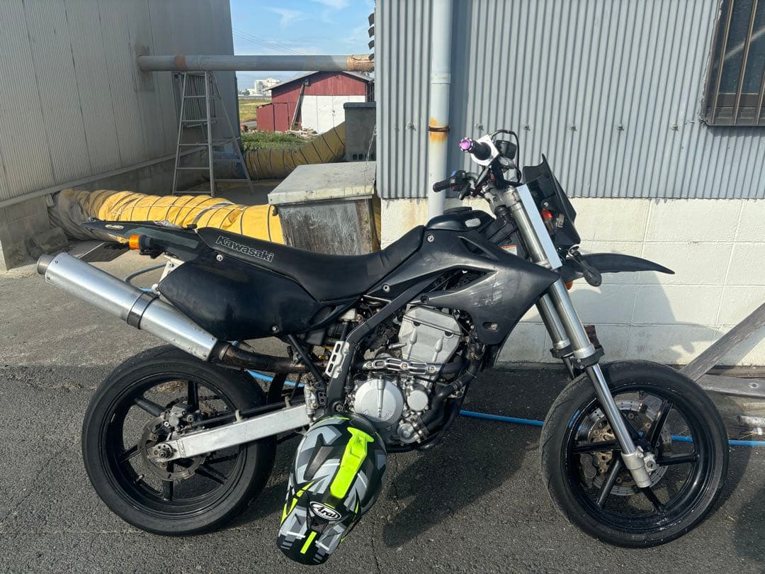 dトラッカー/klx250用前後キャストホイール、ブレーキセット - メルカリ