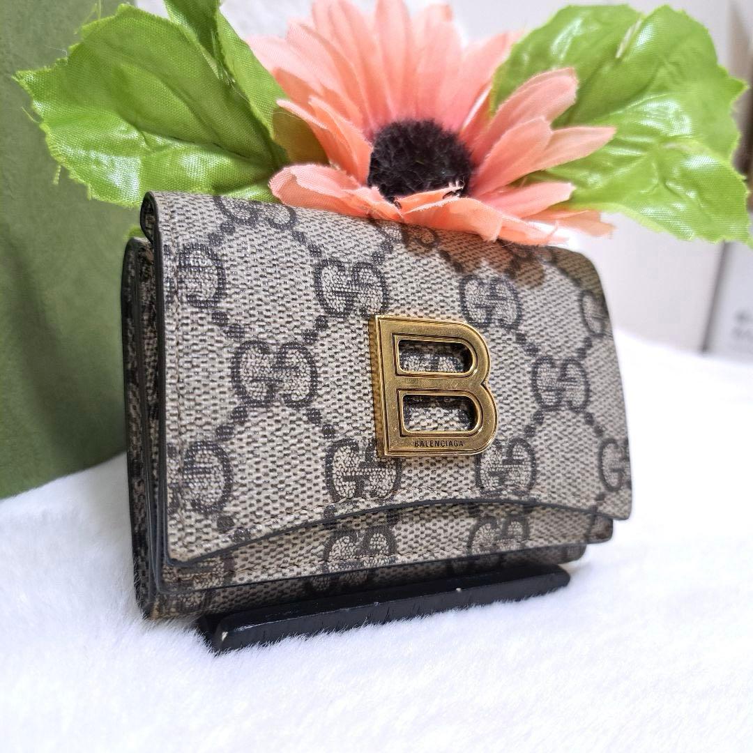 ✨極美品 希少✨グッチ バレンシアガ 三つ折り コラボ ザハッカー PVC