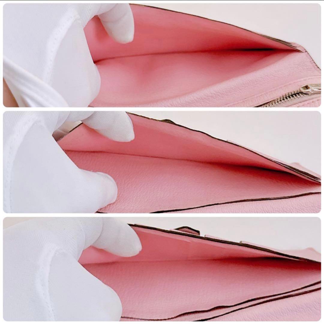 HERMES エルメス ベアン クラシック 2つ折長財布 ピンク国内正規品✨