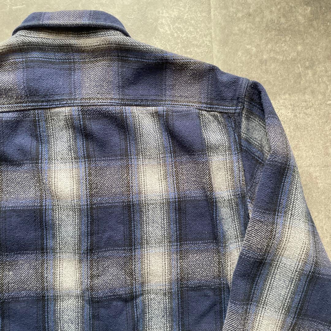 90s ネルシャツ　ヴィンテージ　オンブレ　シャドーチェック　セントジョンズベイ