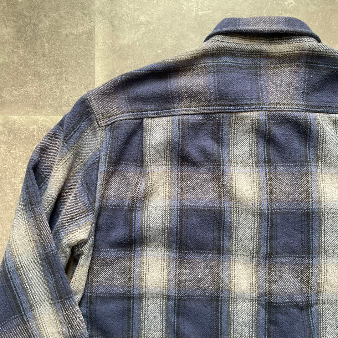 90s ネルシャツ　ヴィンテージ　オンブレ　シャドーチェック　セントジョンズベイ