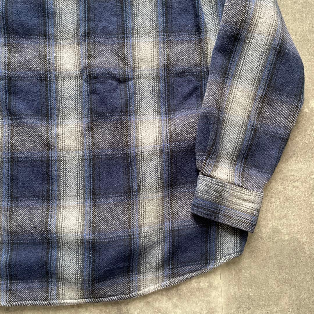 90s ネルシャツ　ヴィンテージ　オンブレ　シャドーチェック　セントジョンズベイ