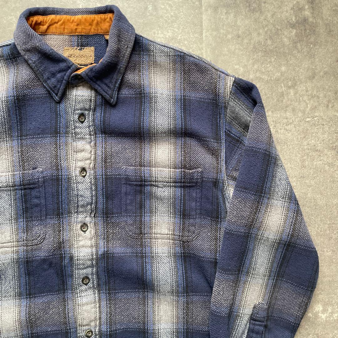 90s ネルシャツ　ヴィンテージ　オンブレ　シャドーチェック　セントジョンズベイ