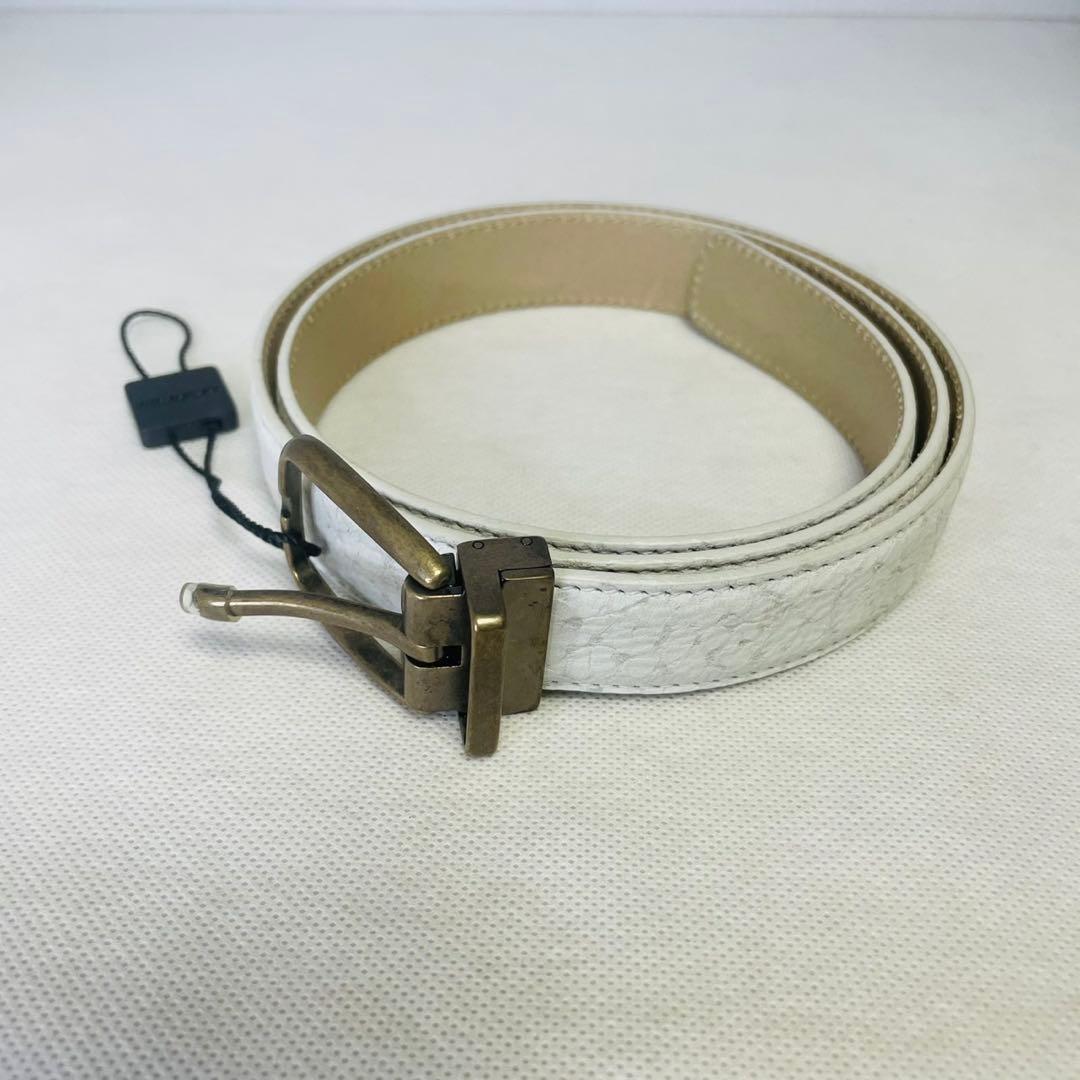 DOLCE&GABBANA 　ドルチェ&ガッパーナ ベルト　白　未使用品　レザー