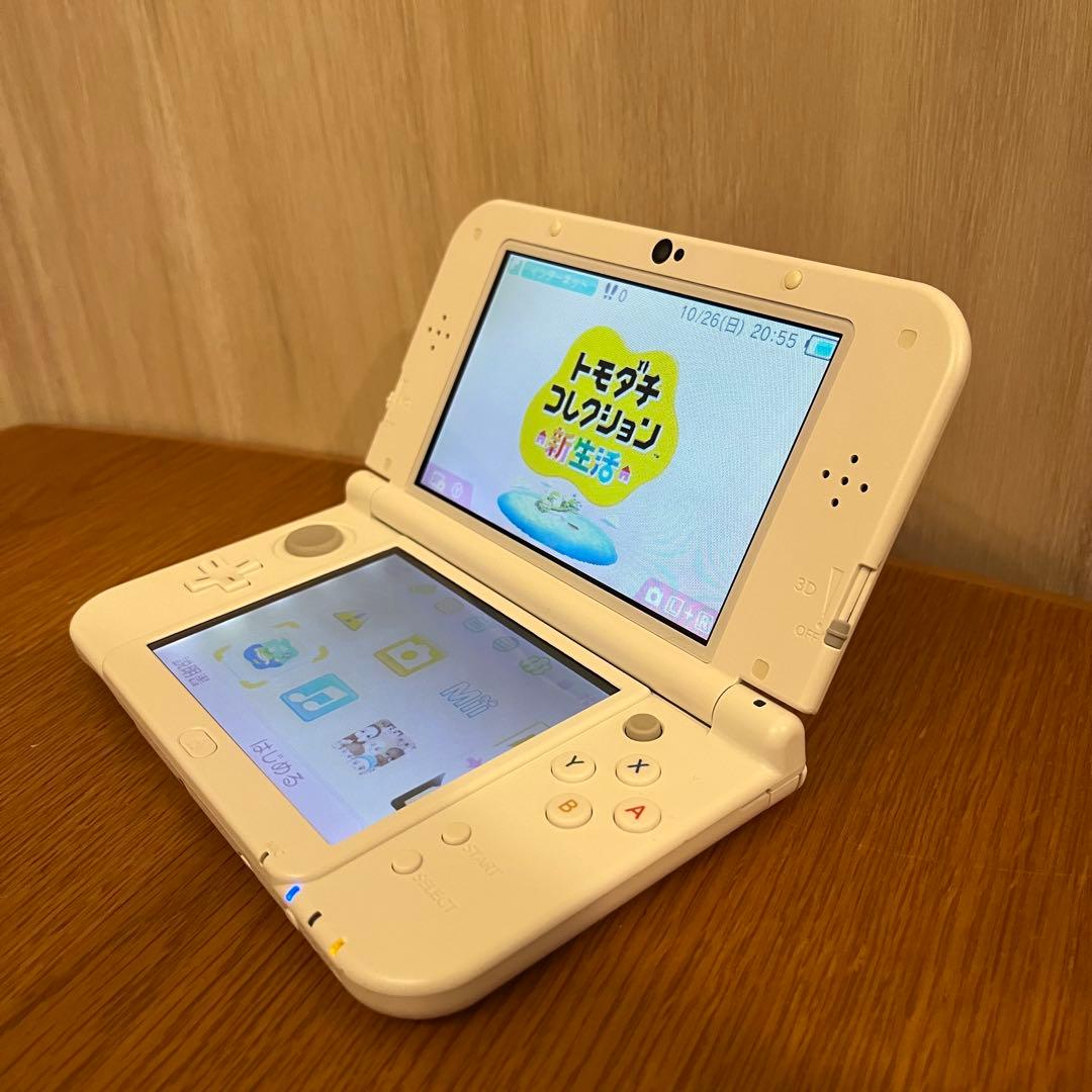 【美品】Newニンテンドー3DS LL パールホワイト カセット付き